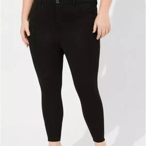 torrid Black Stretch Ponte Skinny Pants